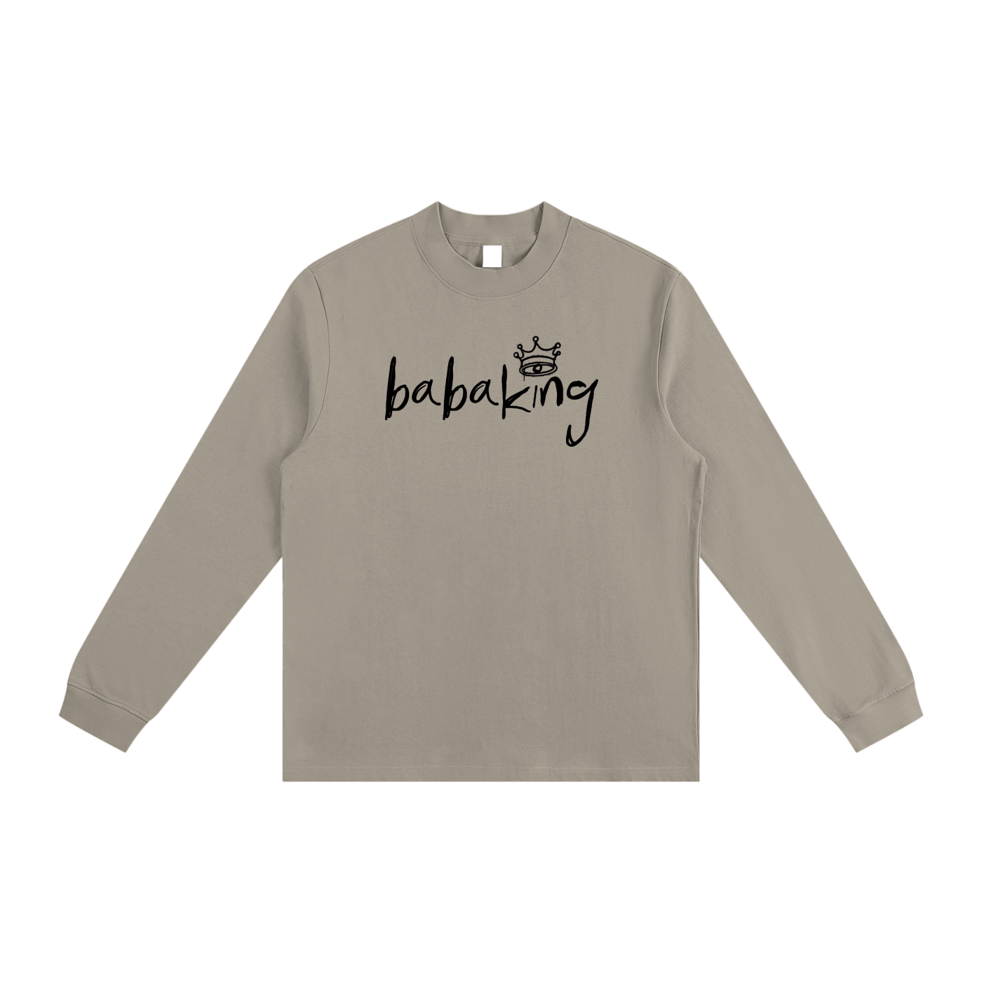 Baba King Non-Shrink Mock Neck Sweatshirt