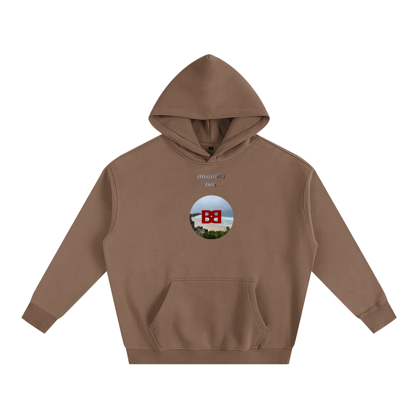 BABA BOSS x Anguilla Boy Oversize Fleeced Hoodie
