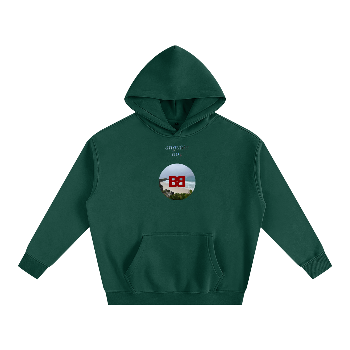BABA BOSS x Anguilla Boy Oversize Fleeced Hoodie
