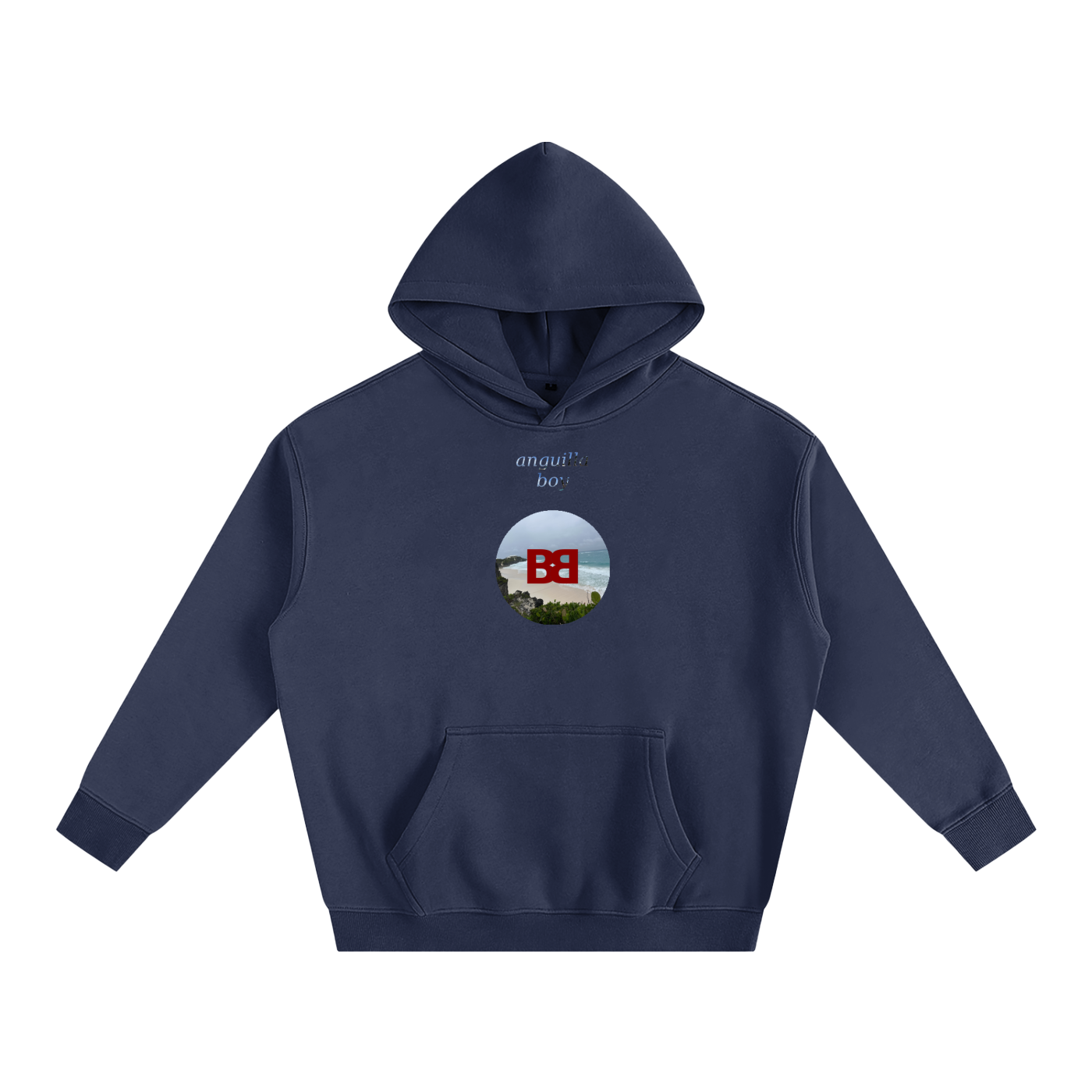 BABA BOSS x Anguilla Boy Oversize Fleeced Hoodie