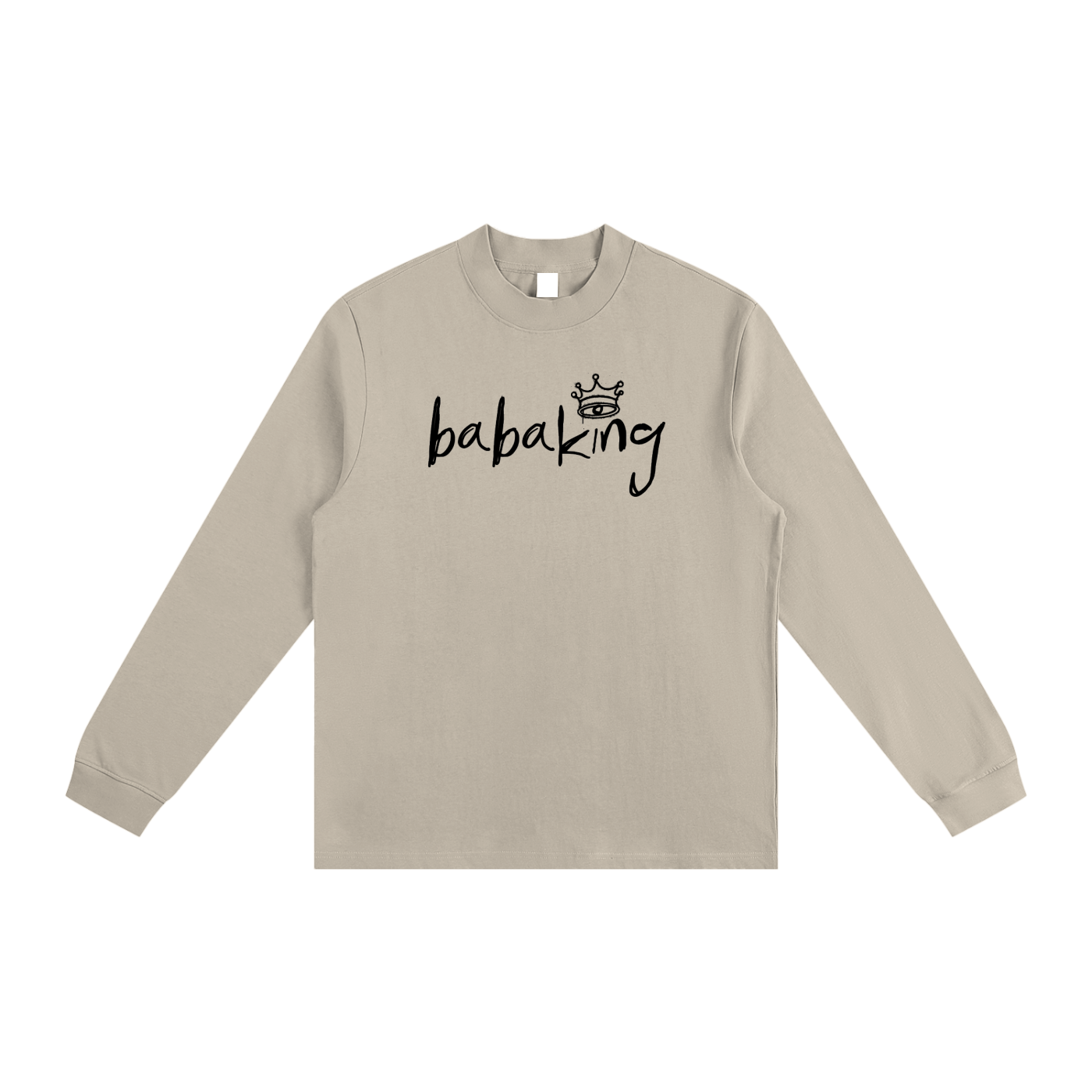 Baba King Non-Shrink Mock Neck Sweatshirt