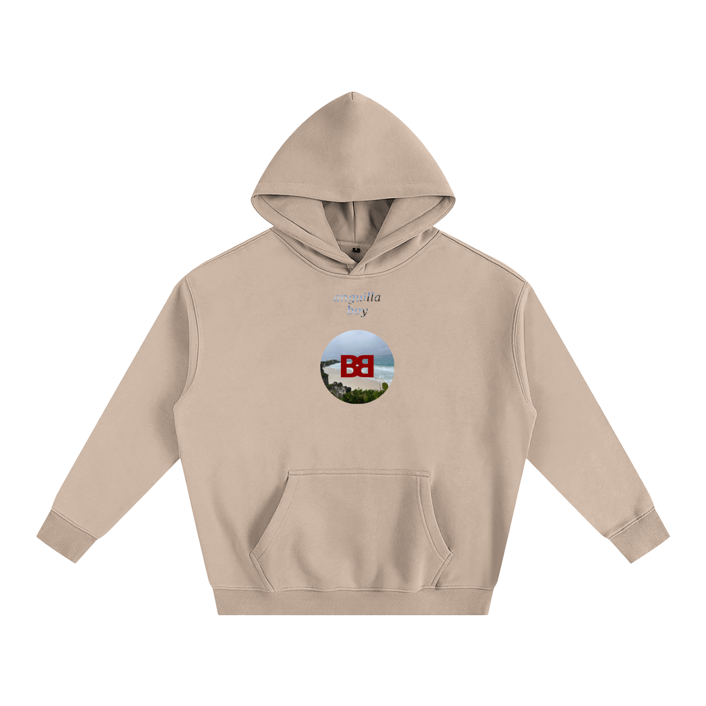 BABA BOSS x Anguilla Boy Oversize Fleeced Hoodie