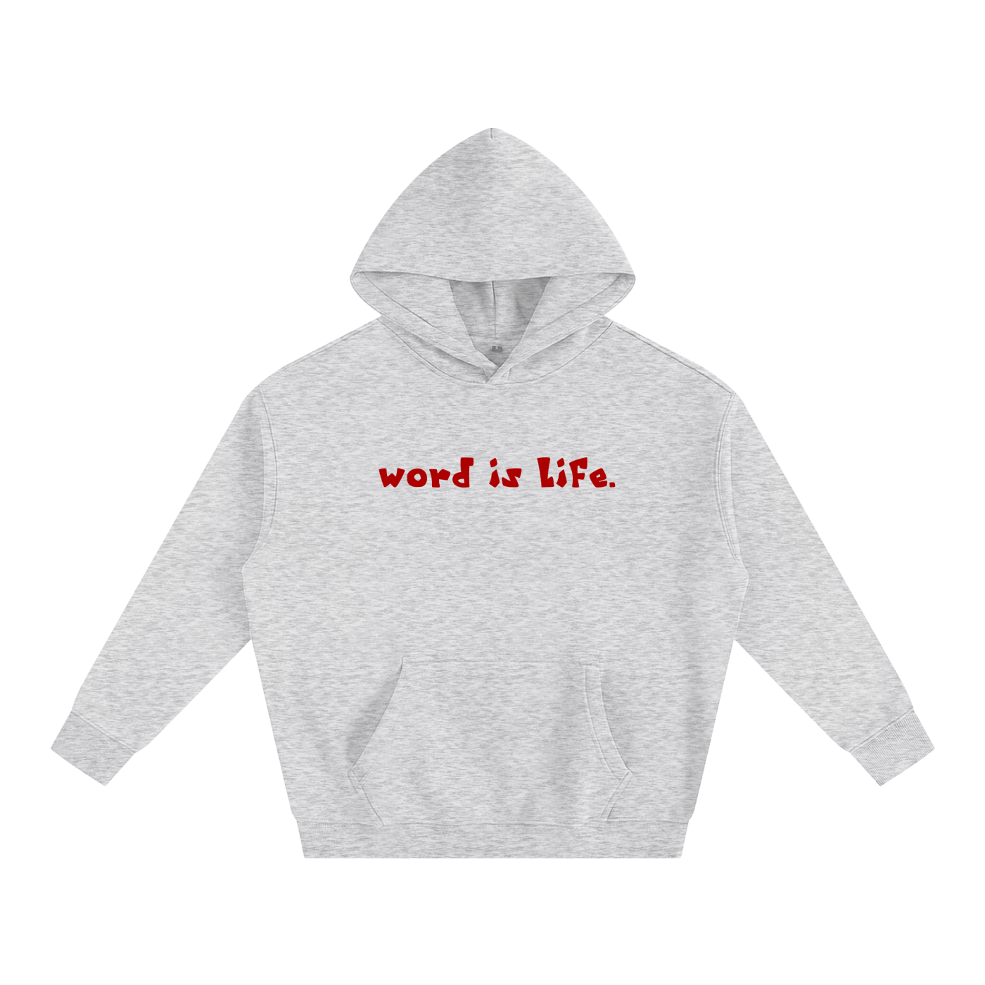 Word is Life Oversize Fleeced Hoodie