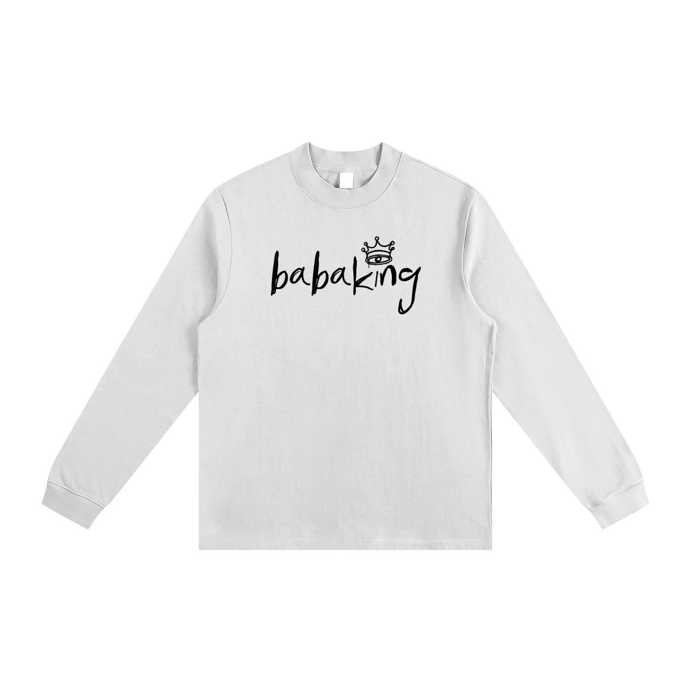 Baba King Non-Shrink Mock Neck Sweatshirt