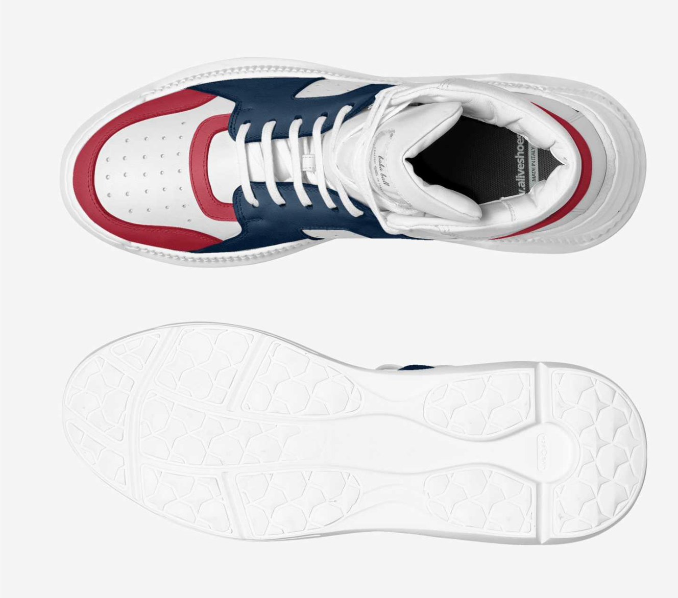 Red, White and Blue Baba Hi-Tops