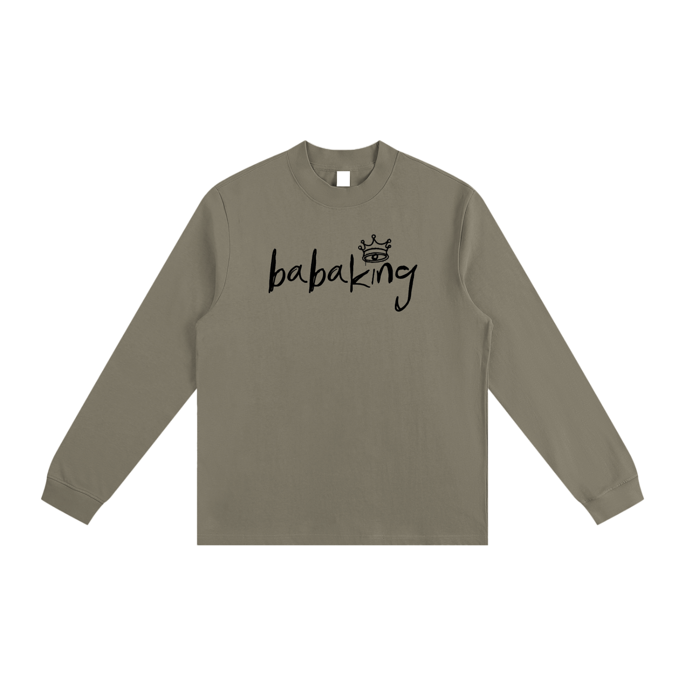 Baba King Non-Shrink Mock Neck Sweatshirt