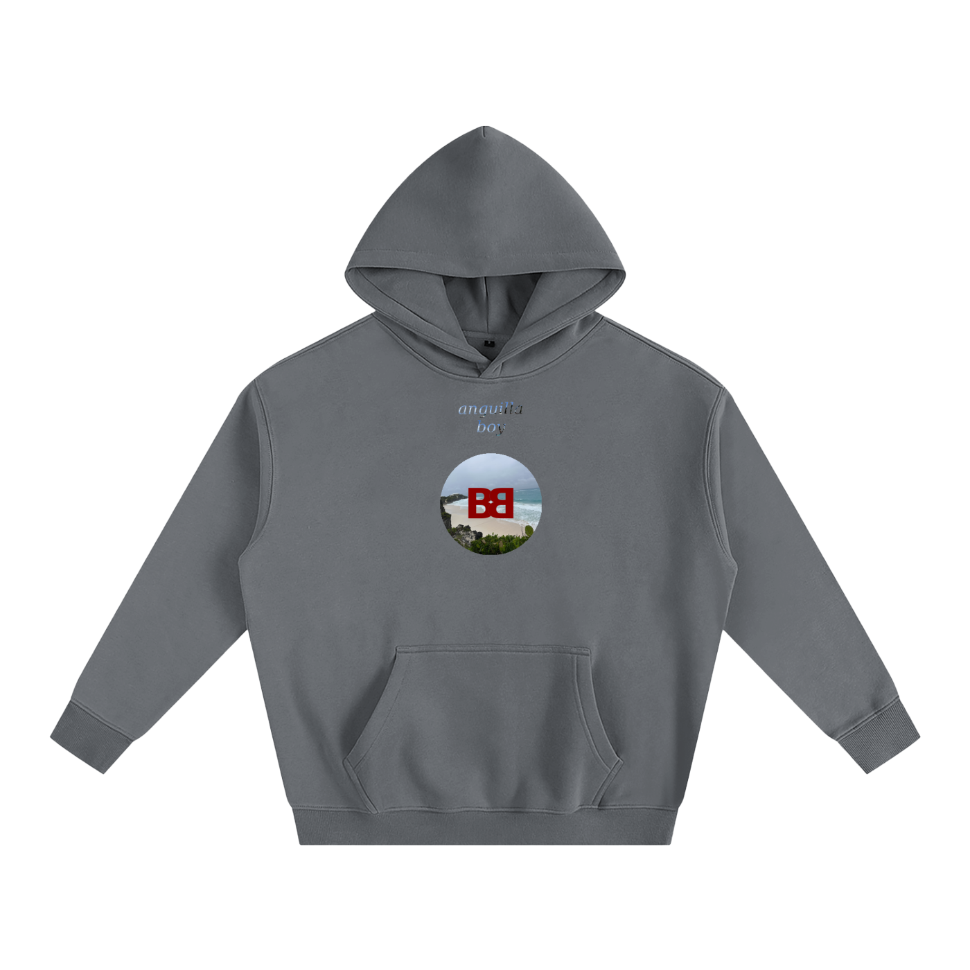 BABA BOSS x Anguilla Boy Oversize Fleeced Hoodie