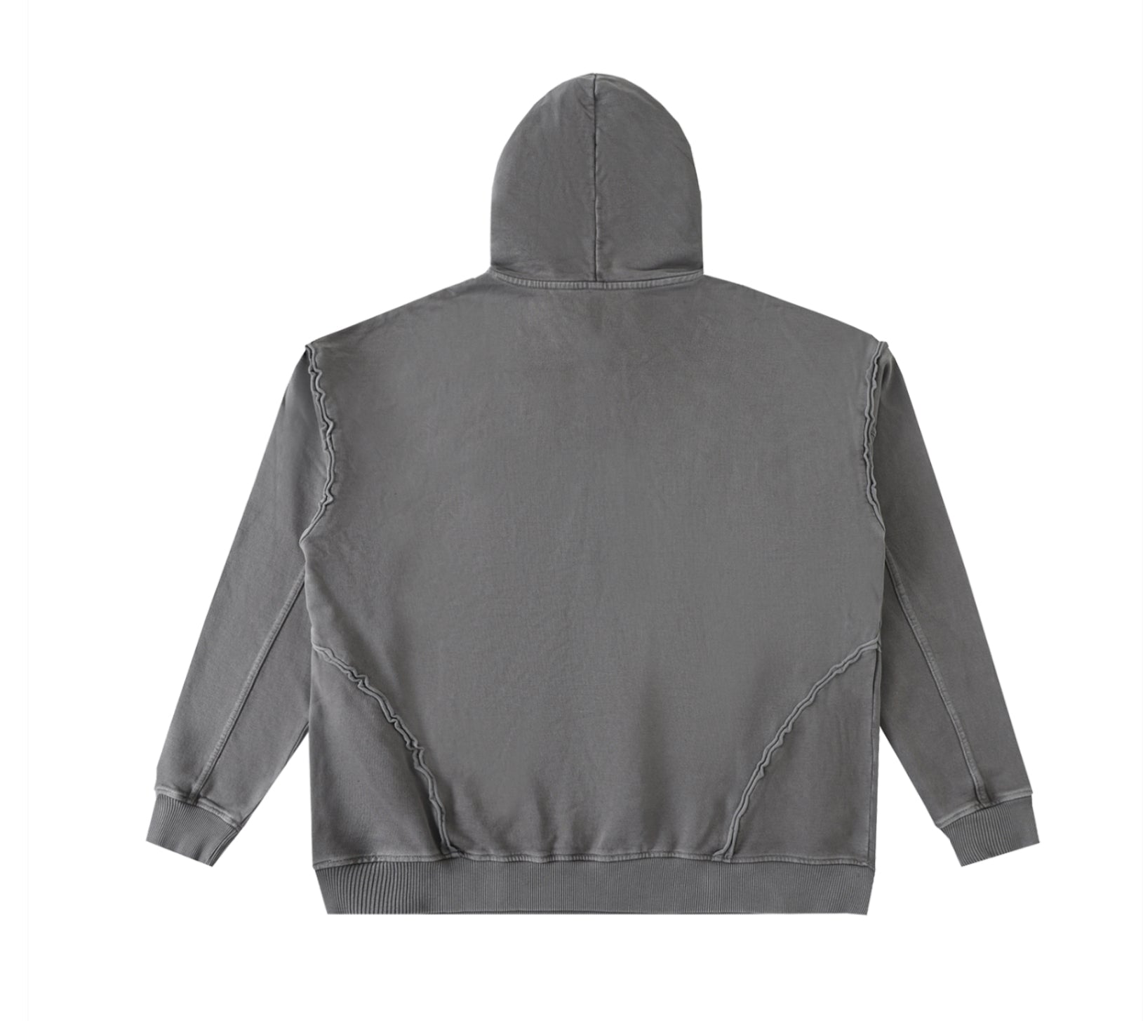 Raw-Seam Enzyme Washed Hoodie