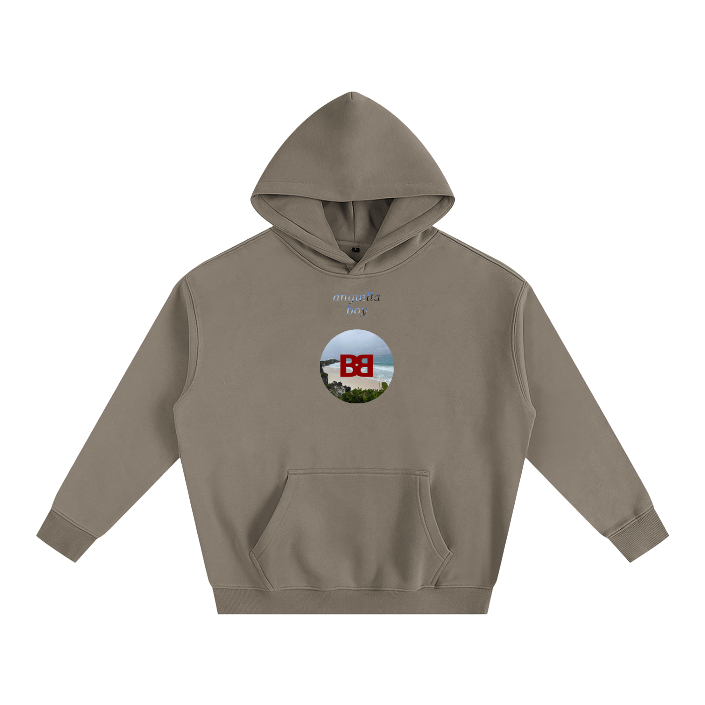 BABA BOSS x Anguilla Boy Oversize Fleeced Hoodie
