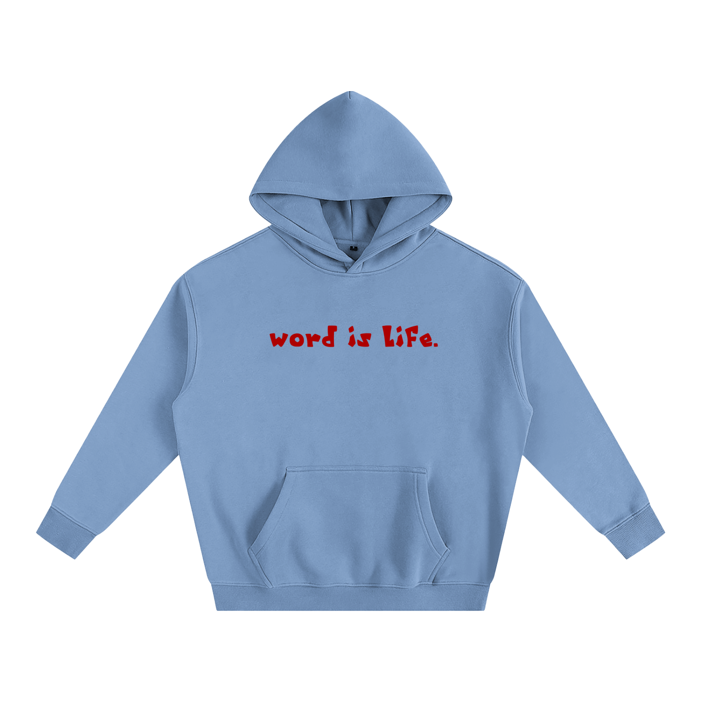 Word is Life Oversize Fleeced Hoodie