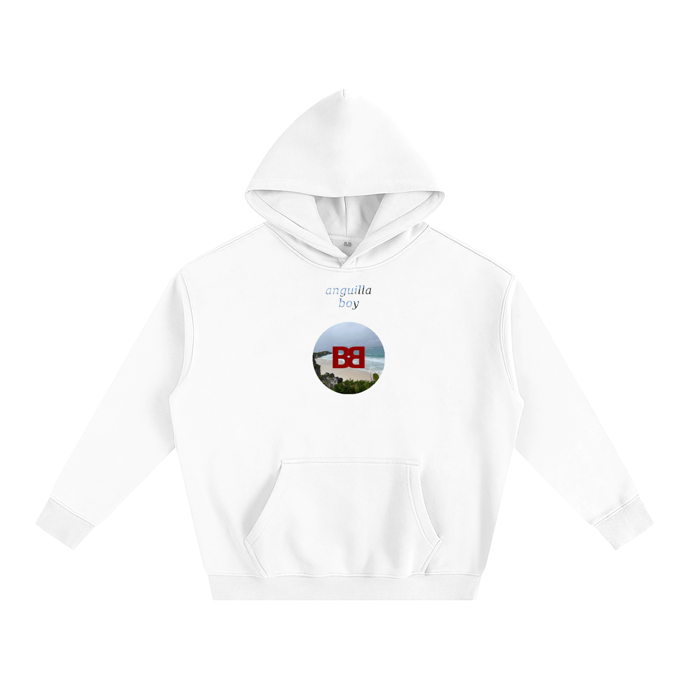 BABA BOSS x Anguilla Boy Oversize Fleeced Hoodie