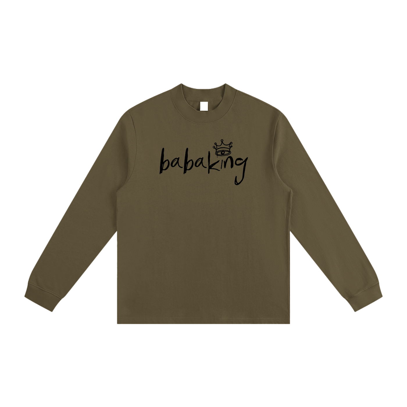 Baba King Non-Shrink Mock Neck Sweatshirt